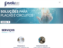 Tablet Screenshot of evolutec.ind.br
